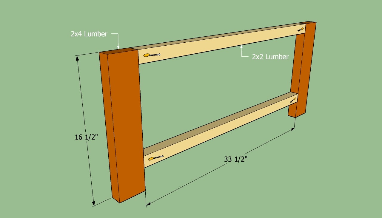 Assembling the sides of the table