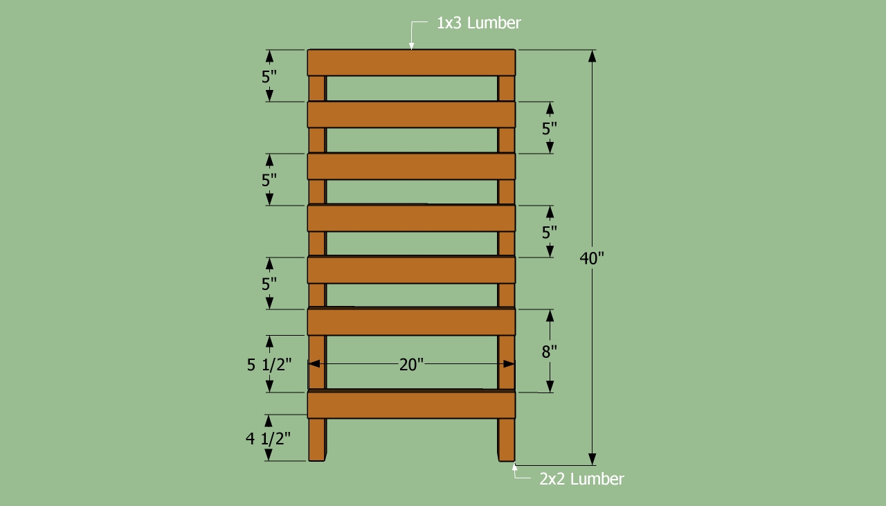 Building the sides of the rack