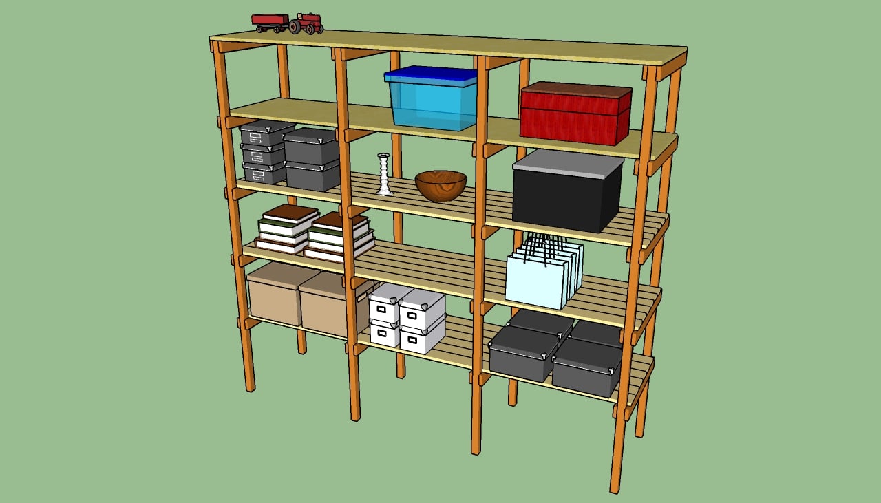 How to build storage shelves