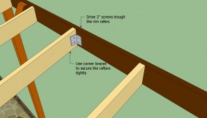 Securing the rafters