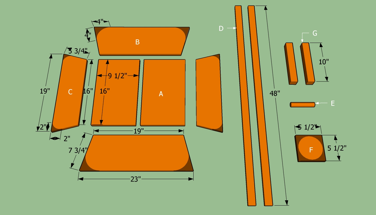 Wheelbarrow planter plans | HowToSpecialist - How to Build, Step by