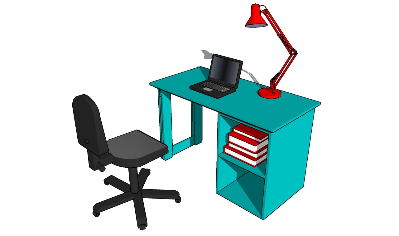 How To Build A Small Desk Howtospecialist Step By Diy Plans