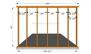 Building the back wall