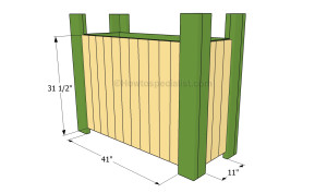 Attaching the exterior slats