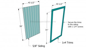 Building a shed door