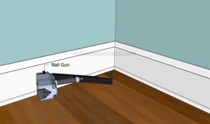 Installing the baseboard to the wall
