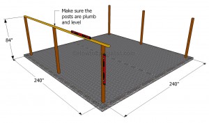 Installing the posts