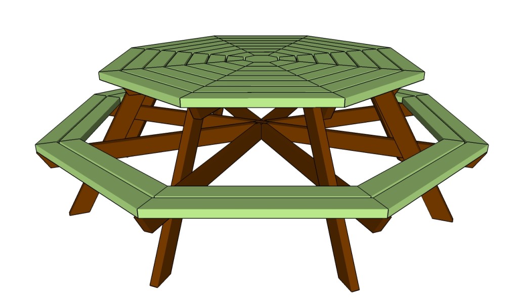 how to build an octagon picnic table howtospecialist