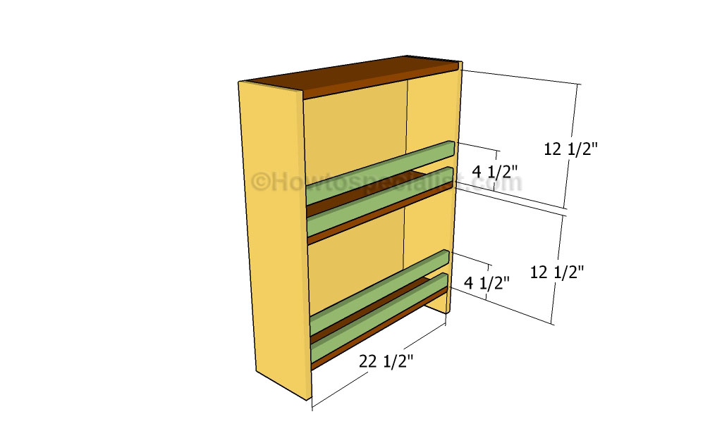 Attaching the shelf rails | HowToSpecialist - How to Build, Step by ...