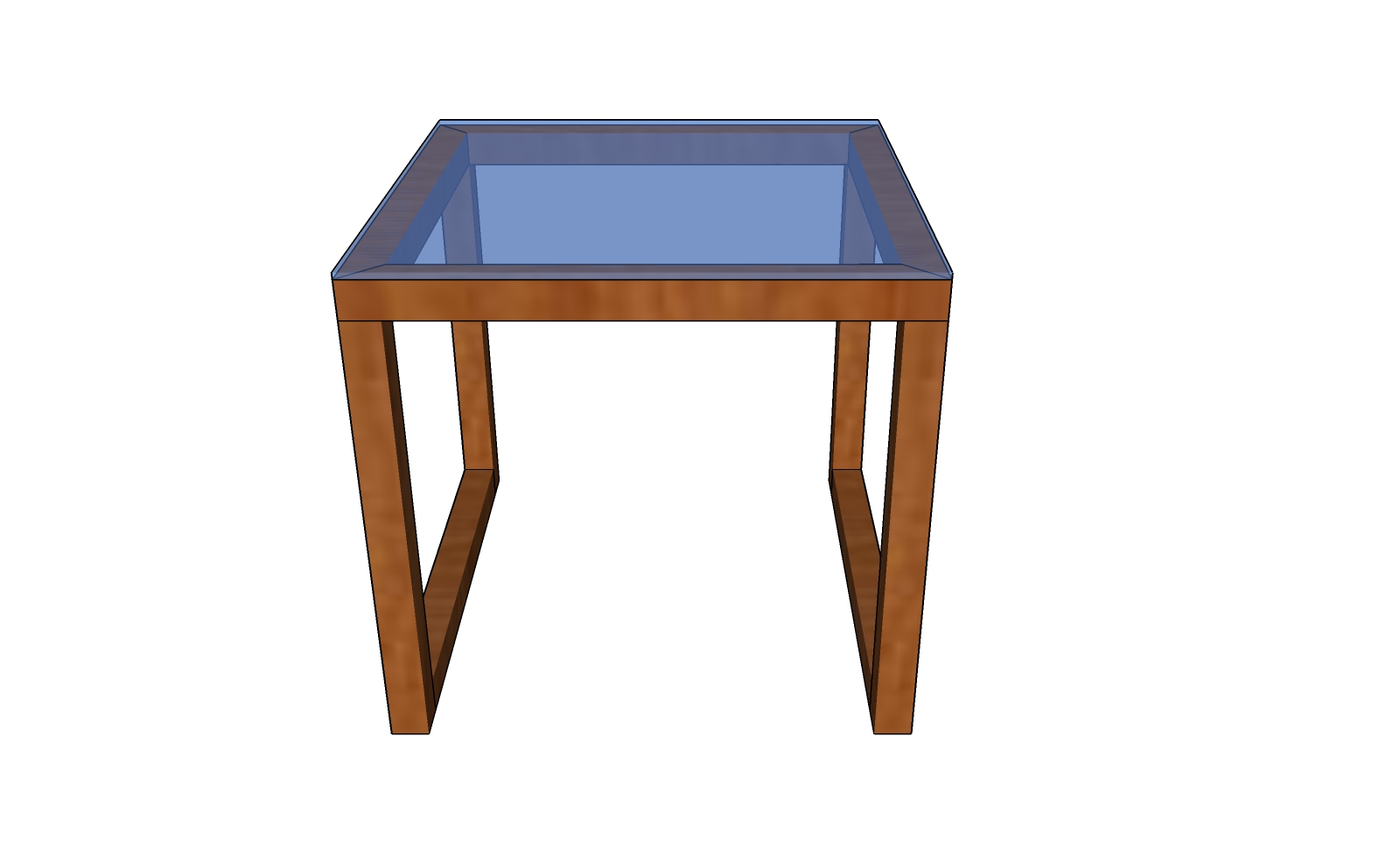 Glass end table plans