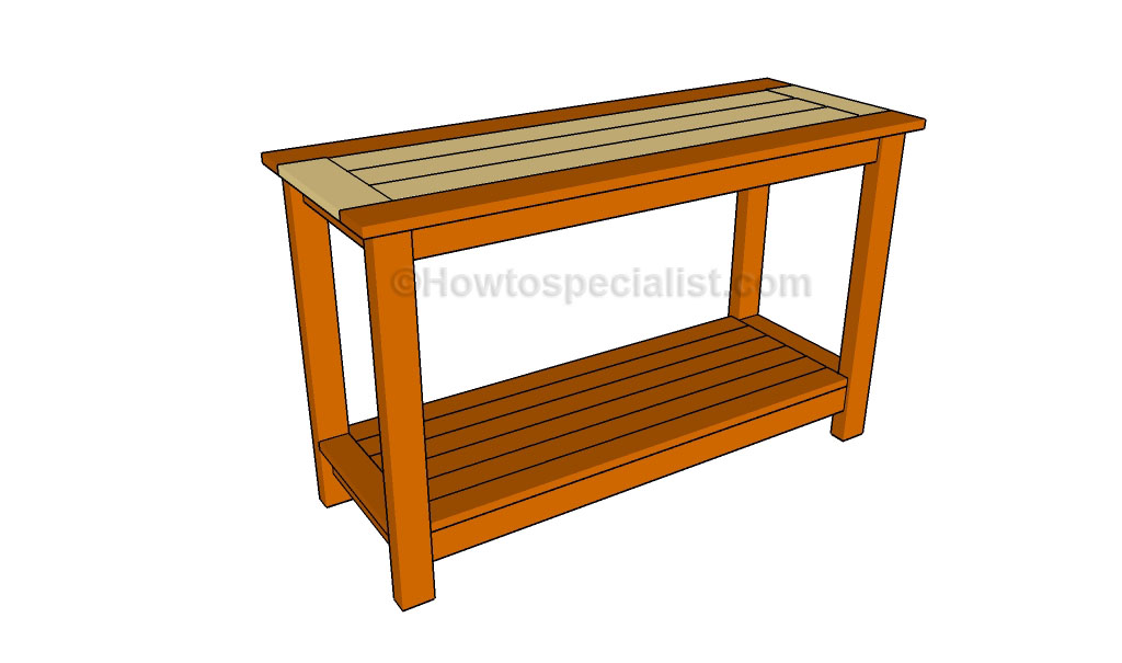 Console Table Plans HowToSpecialist - How to Build Step 