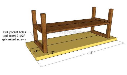 free rustic kitchen table plans