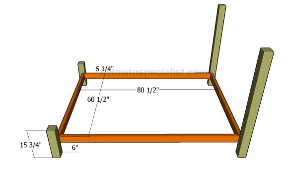 Queen Bed Frame Plans | HowToSpecialist - How to Build, Step by Step ...