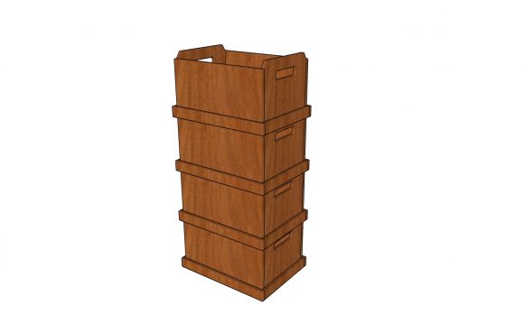 Stackable wooden boxes plans