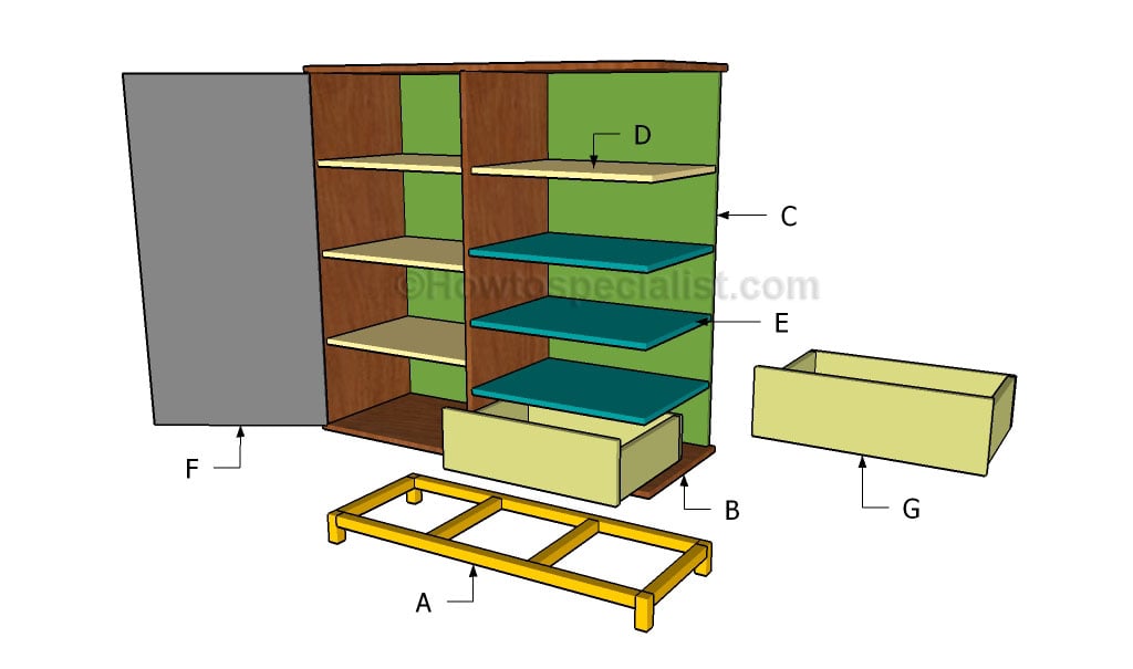 Building the secretary desk