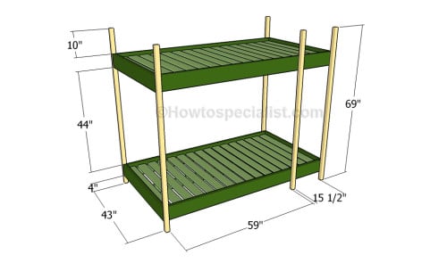 Triple bunk bed plans | HowToSpecialist - How to Build, Step by Step ...