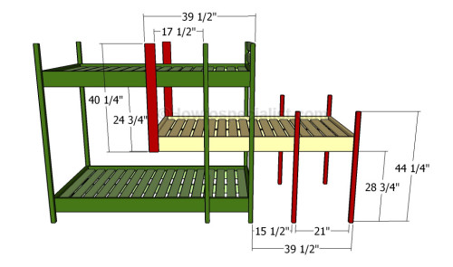 Triple bunk bed plans | HowToSpecialist - How to Build, Step by Step ...