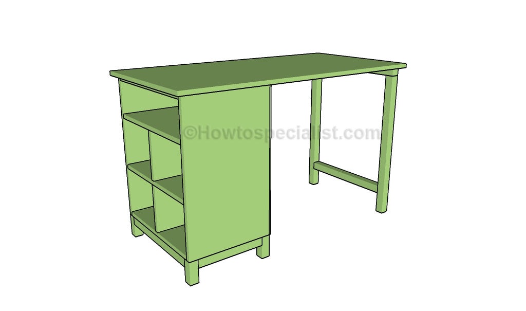 Writing Desk Plans Howtospecialist How To Build Step By Step