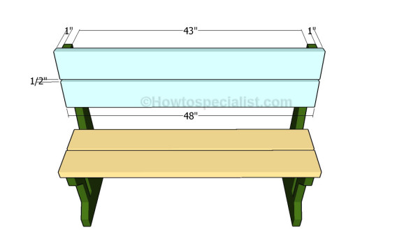 Patio Bench Plans | HowToSpecialist - How to Build, Step by Step DIY Plans