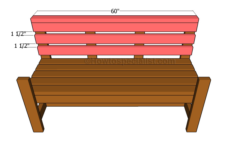 Attaching the backrest