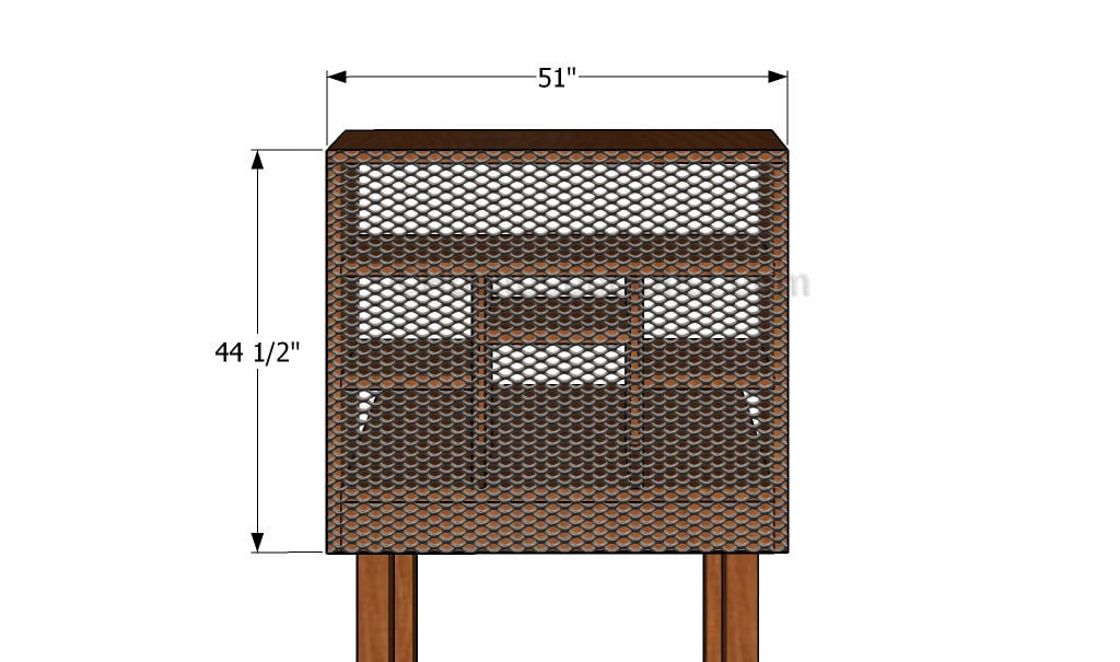 Attaching the perforated panel