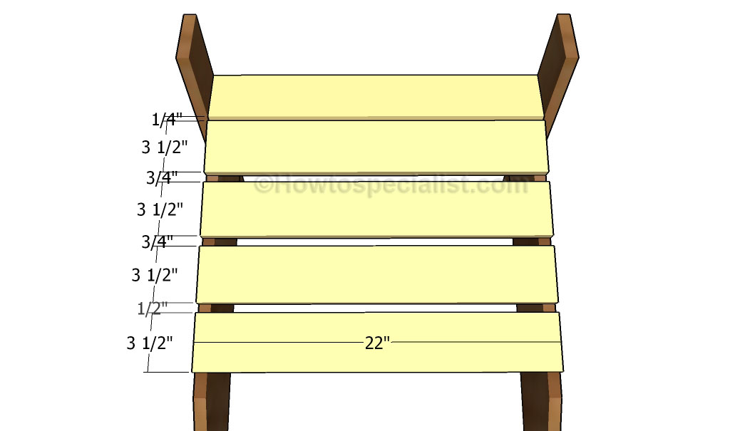 Fitting the seat slats