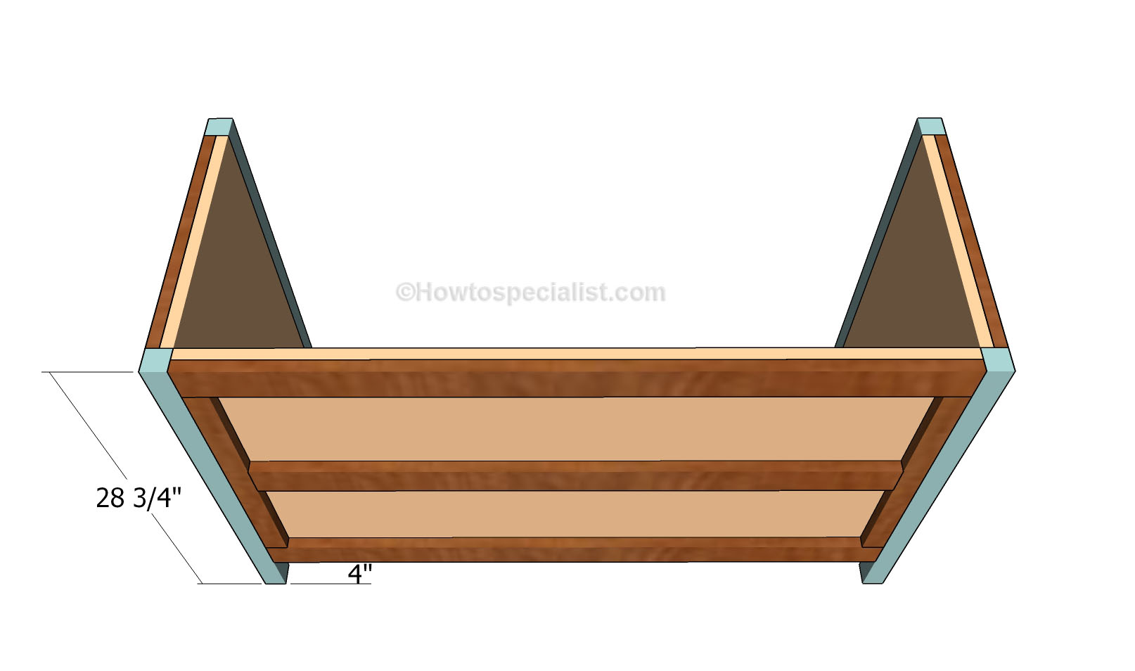 Free Desk Plans | HowToSpecialist - How to Build, Step by Step DIY Plans