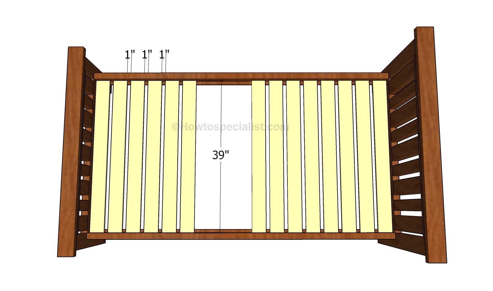 Fitting the support slats