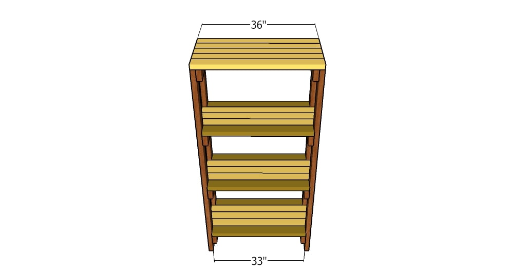 Attaching the shelves