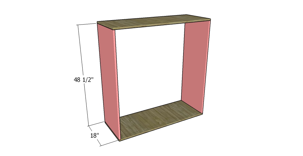 Building the frame of the cabinet