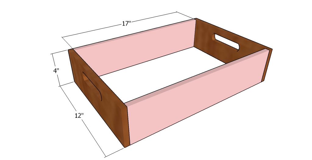 Building the frame of the tray