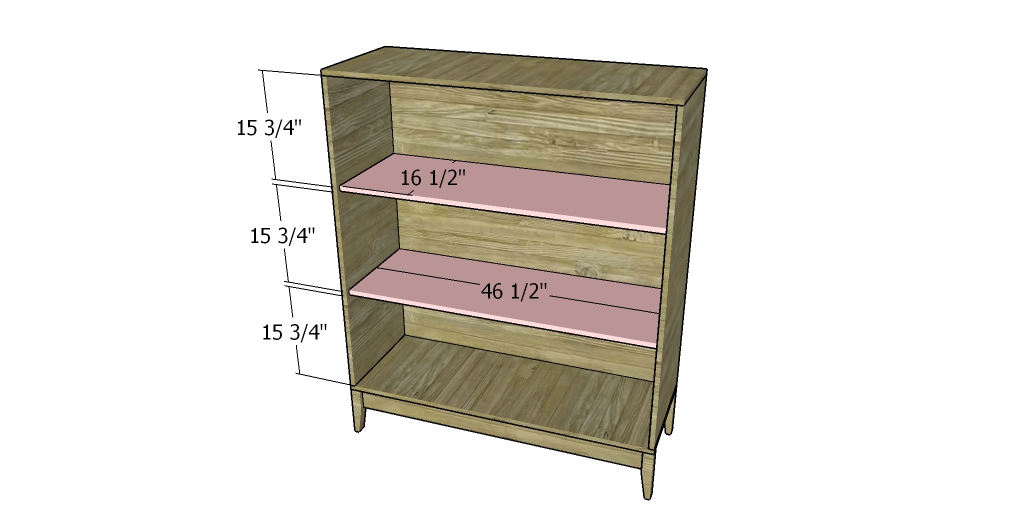 Fitting the shelves