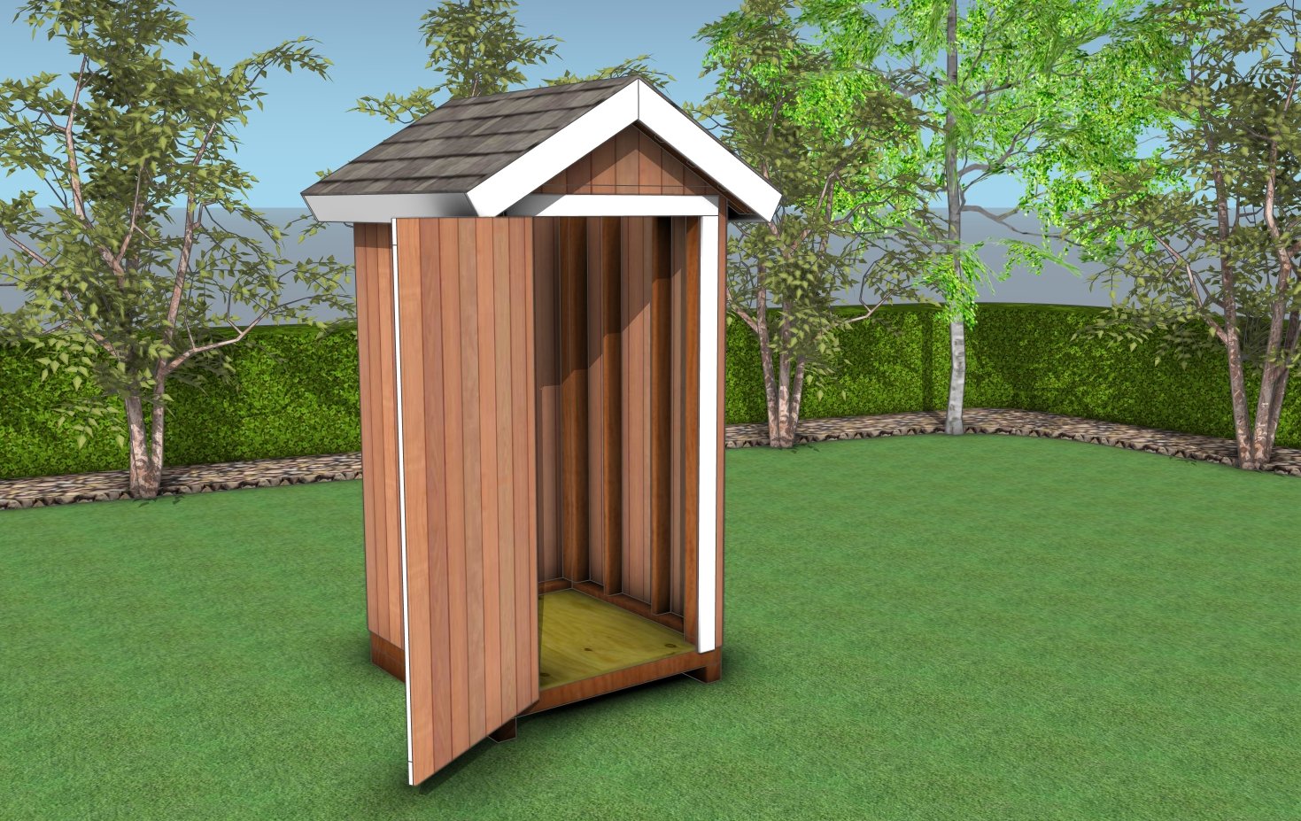 4x4 gable shed plans