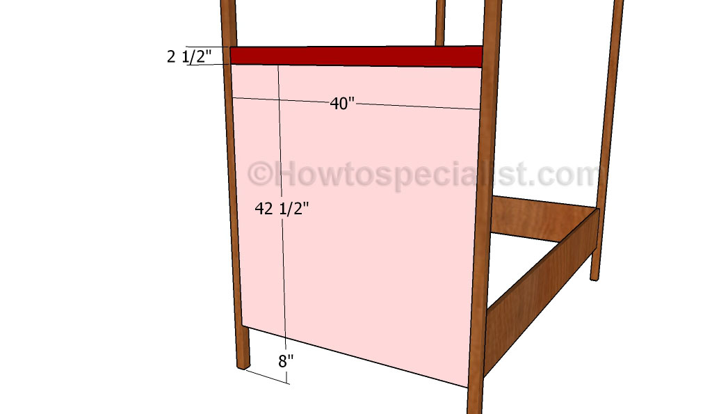 Attaching the headboard