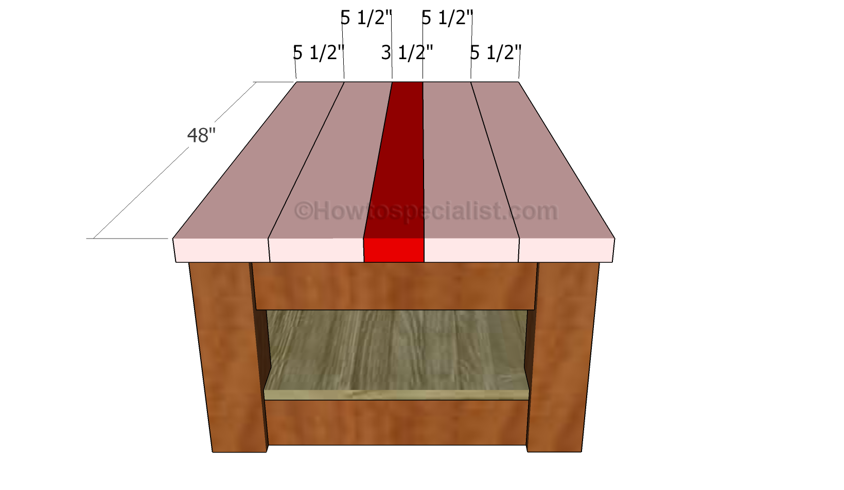 Attaching the tabletop