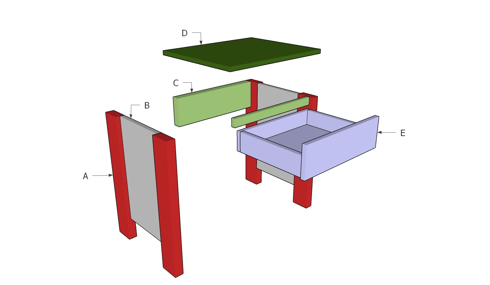 Bedside table plans