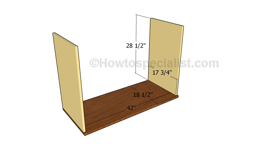 Building the frame of the sideboard