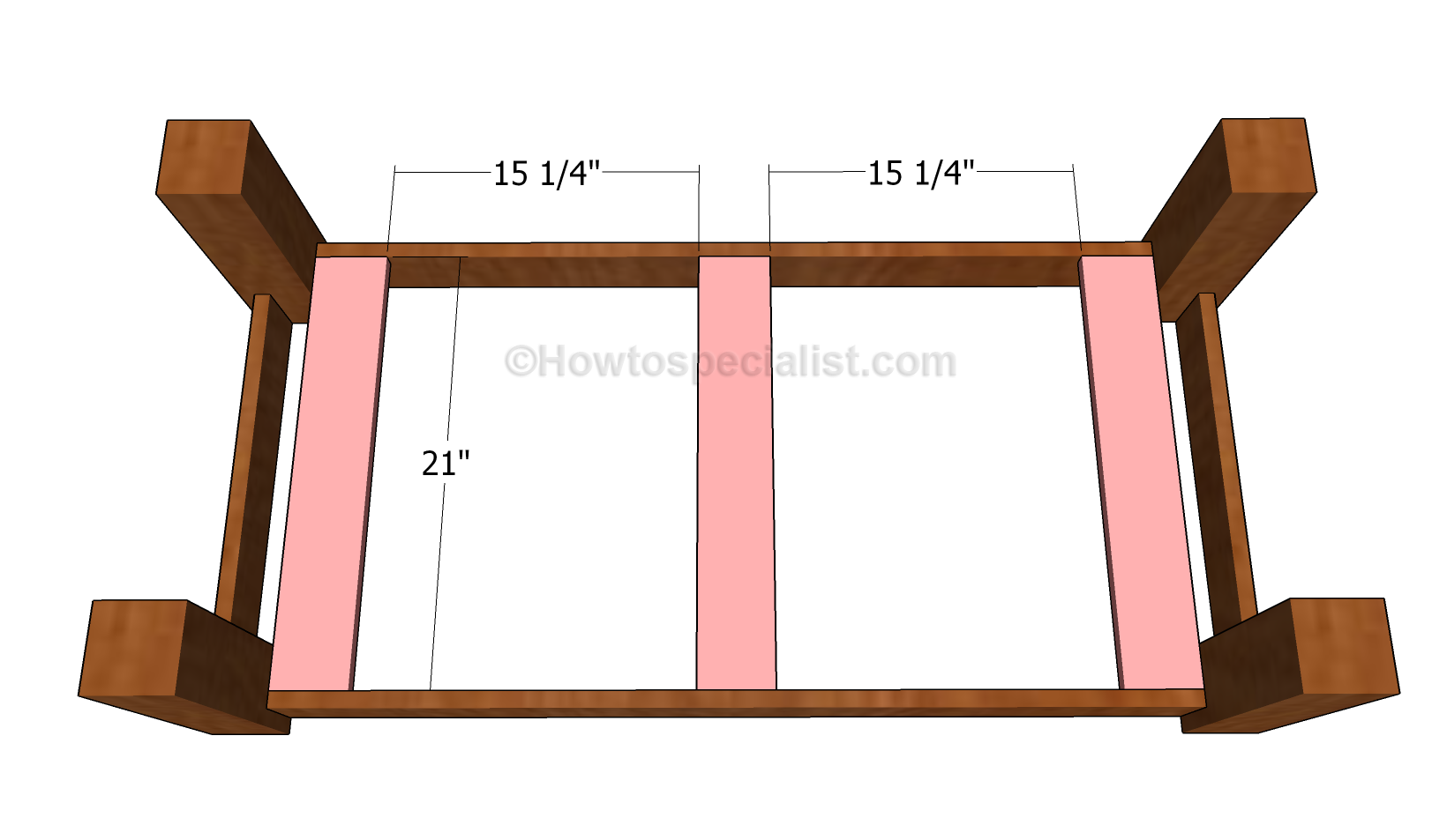 Fitting the bottom supports