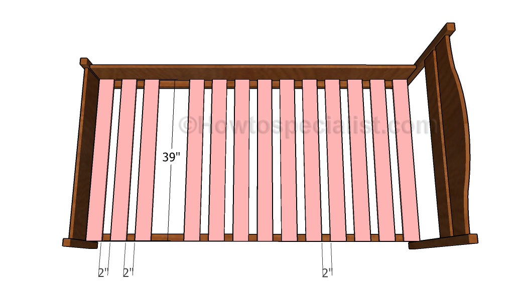 Fitting the support slats