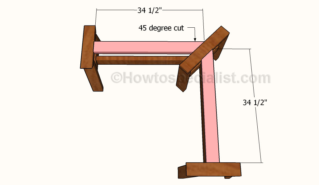 Fitting the top supports