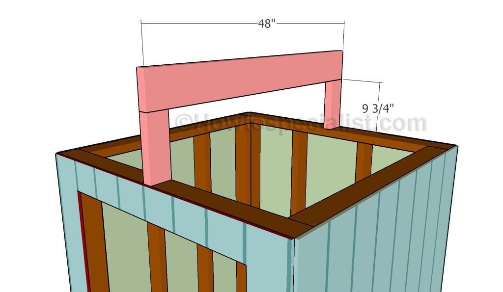 Installing the top ridge