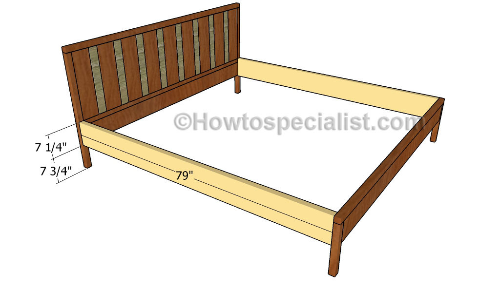 Assembling the frame of the bed