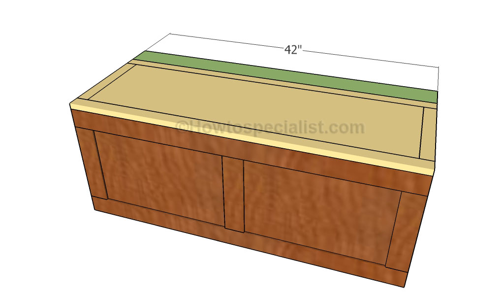 Attaching the bench lid