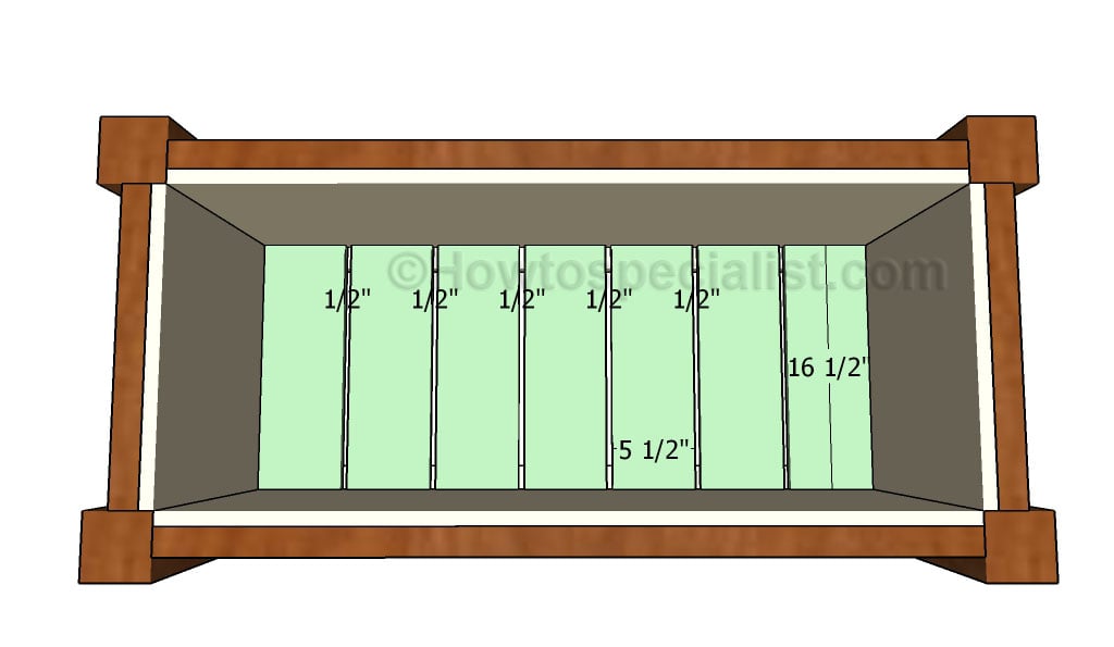 Attaching the floor slats