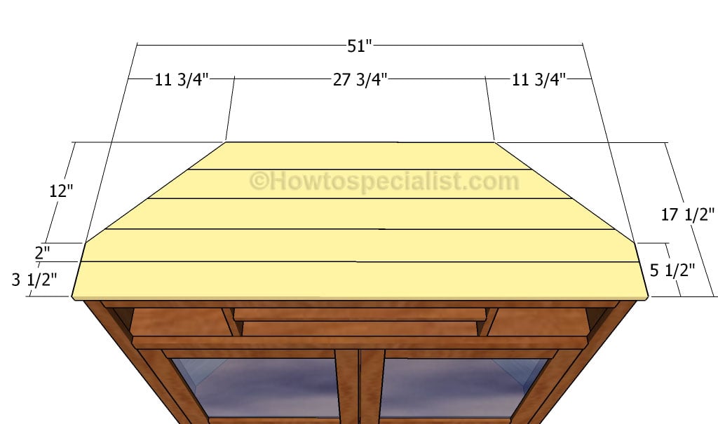 Attaching the tabletop