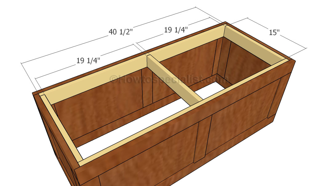 Building the bottom of the bench