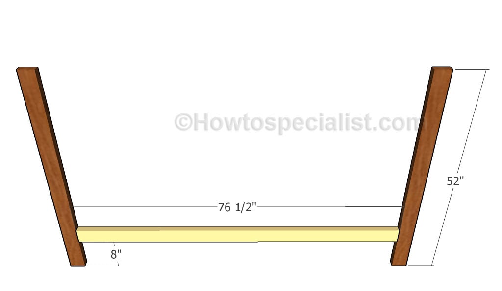 Building the frame of the headboard