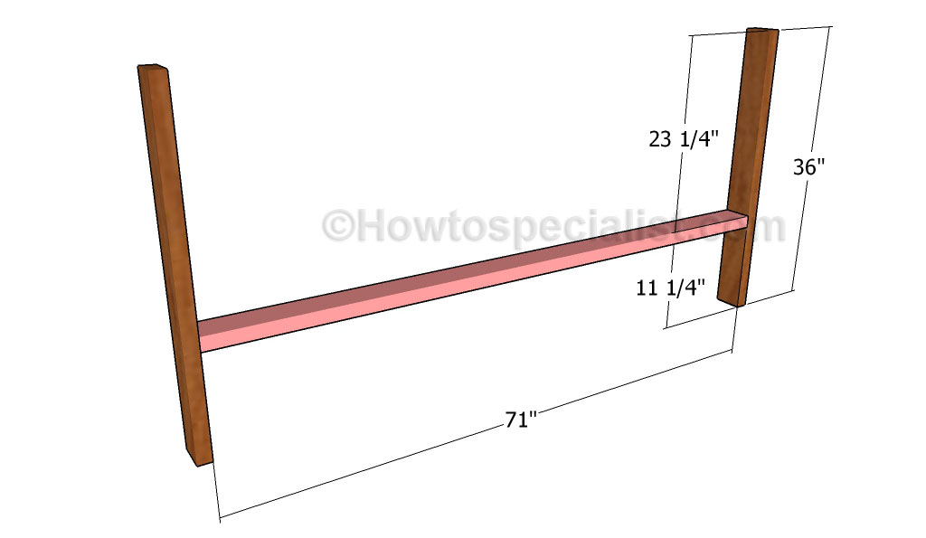 Building the frame of the herb garden