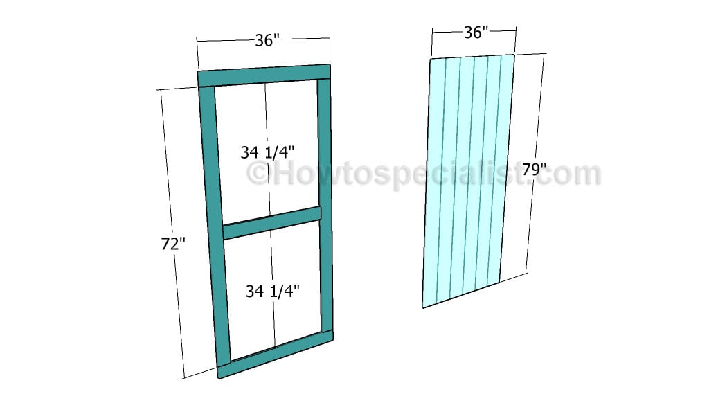 Building the shed door