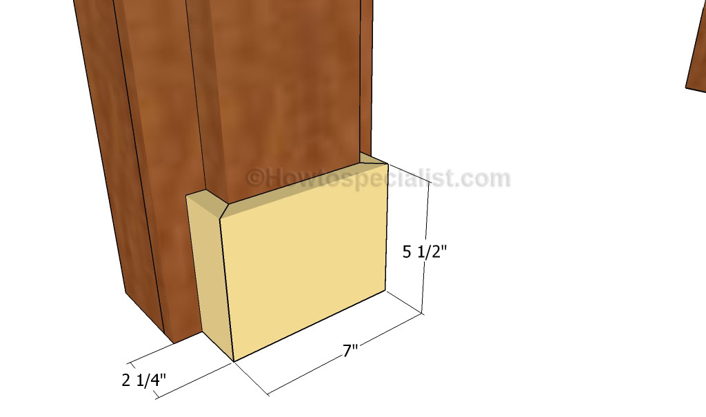 Fitting the bottom trims